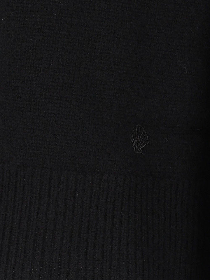 Loulou De Saison Heike Cashmere Cropped Cardigan Knitwear - Black | 751d5810343ac75d6c08fbf2d24714fa8b09ff03