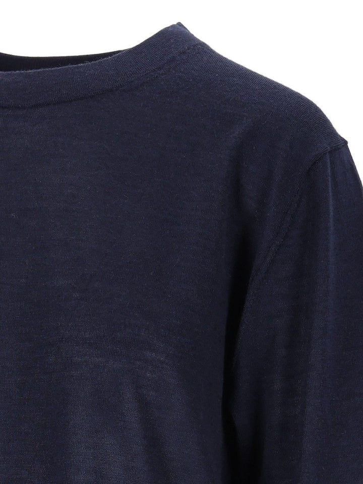 Loulou De Saison Nala Fine Knit Cashmere Top Knitwear - Blue | 50c53f5412a88b6c8e45b4d275647bc1891a3b78