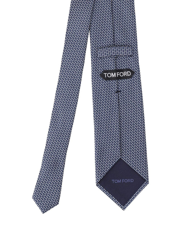 Tom Ford Patterned Tie Ties And Bow Ties - Blue | 8f311124eaaee8a38bc7e00b022b31543730f7f8