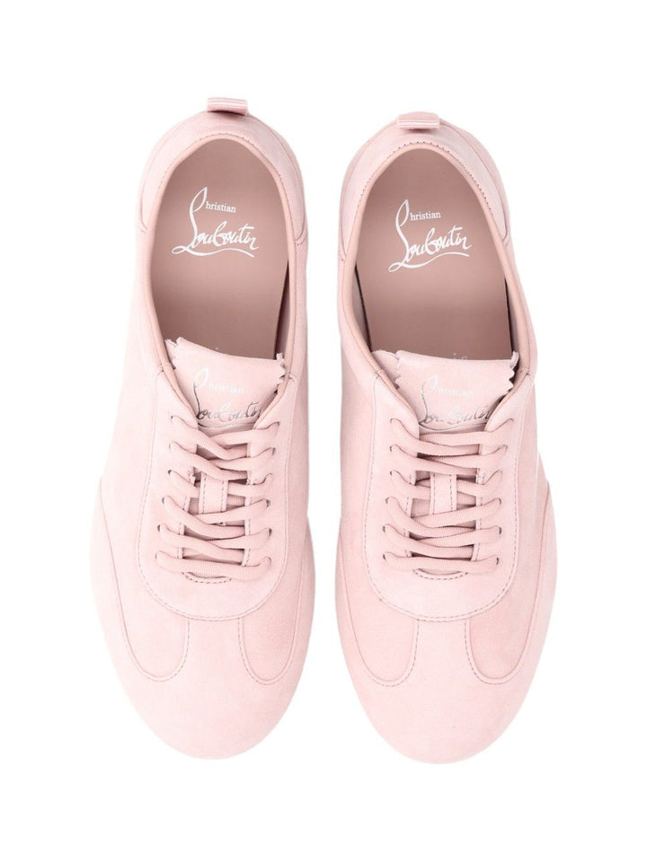Christian Louboutin Eleonora Flex Flat Suede Retourne/Nappa Sneakers - Rose | 2c4caf7385e4ecfb09a29fe8eb05e298a6d96fe8
