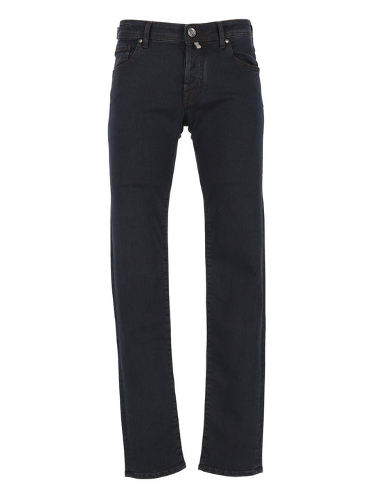 Pant 5 Pkt Super Slim Fit Nick 10 Oz Salpa Marrone 92 Cot 8 Elastan Jeans Blue