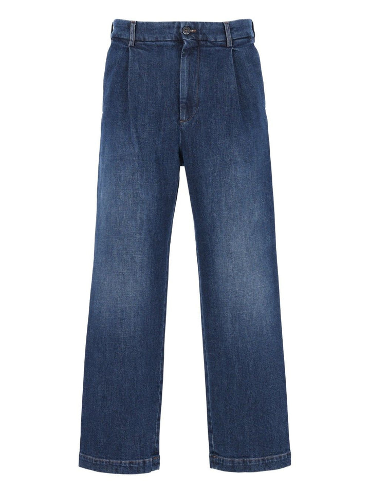 Barena Venezia Pantalone Mazenga Paro 99 Cotone 1 Elastan Trousers - Blue | 51eea0d4061d9194f4e3970fc63082b9ee6c8938
