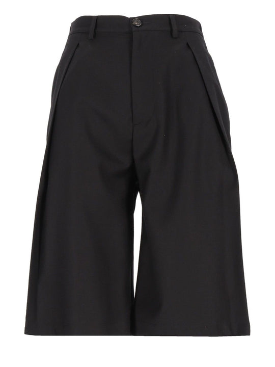 Shorts Amado Flan 99 Lana 1 Elastan Trousers Black