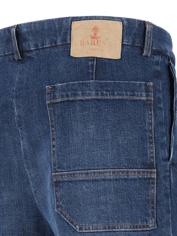 Barena Venezia Pantalone Mazenga Paro 99 Cotone 1 Elastan Trousers - Blue | 8a6684494caa88d334db2406ac82df84eb9c7728