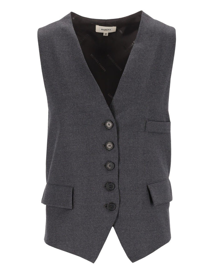 Barena Venezia Gilet Romeo Flan 99 Lana 1 Elastan Jackets - Grey | a9dc31e4227bdb07b1bb02568a7500eae8f5b10a