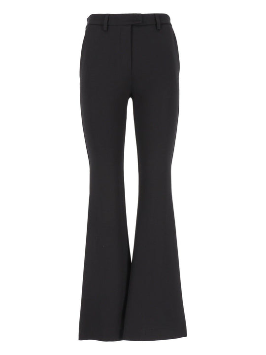 Pantalone Trombetta In Punto Milano Light Trousers Black