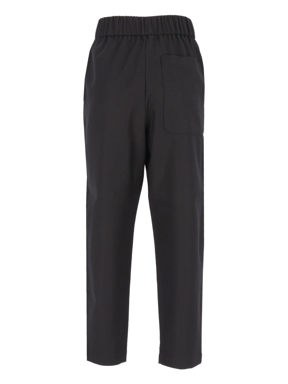 Barena Venezia Pantalone Jole25 Flan 99 Lana 1 Elastan Trousers - Black | fac2816f6c6368ddc2fd72ae3f2339af1be051ab