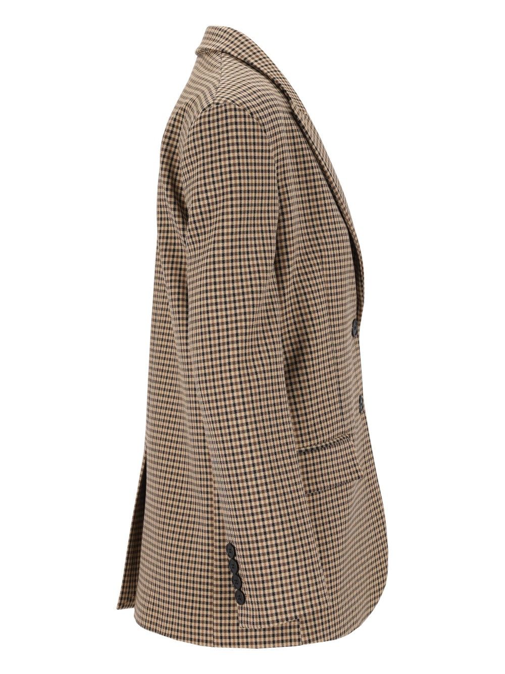 Al Duca D'Aosta Oversized Single-Breasted Blazer Jackets - Beige | d08c5236839062d07325b183f9a000215f3164f6