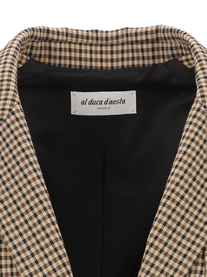 Al Duca D'Aosta Oversized Single-Breasted Blazer Jackets - Beige | 0791d4ba61eeea0bc63873731062e777dec67b0a