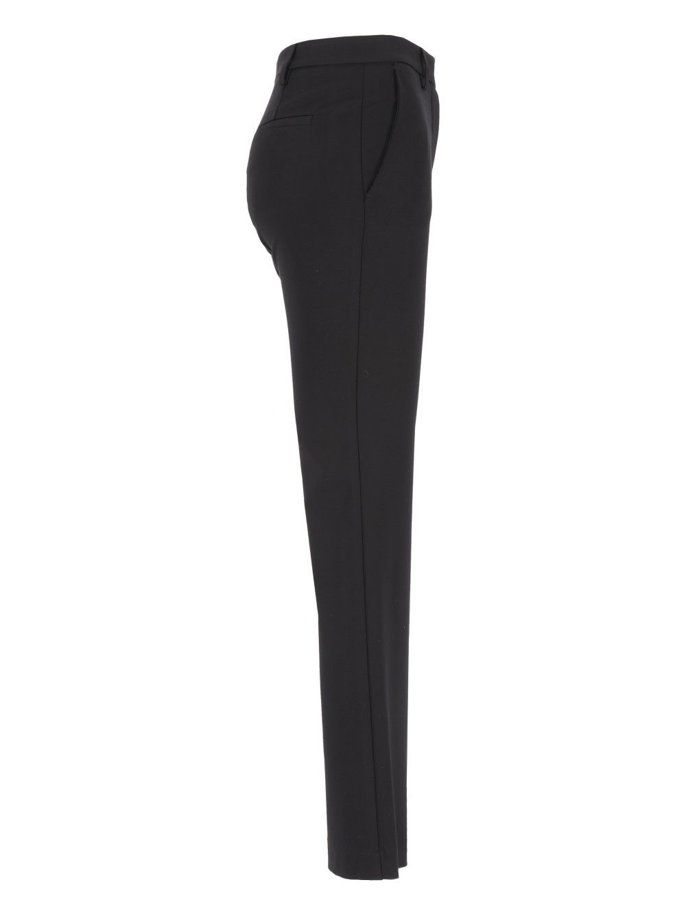 Al Duca D'Aosta Pantalone Trombetta In Punto Milano Light Trousers - Black | ec3ec6c96b69231012f6b4842650c6ff8c74a624
