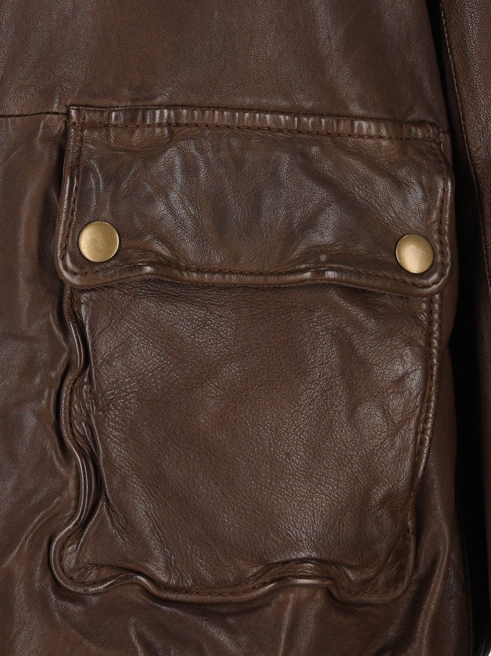 Al Duca D'Aosta Leather Bomber Jacket Jackets - Brown | 7d84af08d1dbd1a036f69f900f28987b9b85f404
