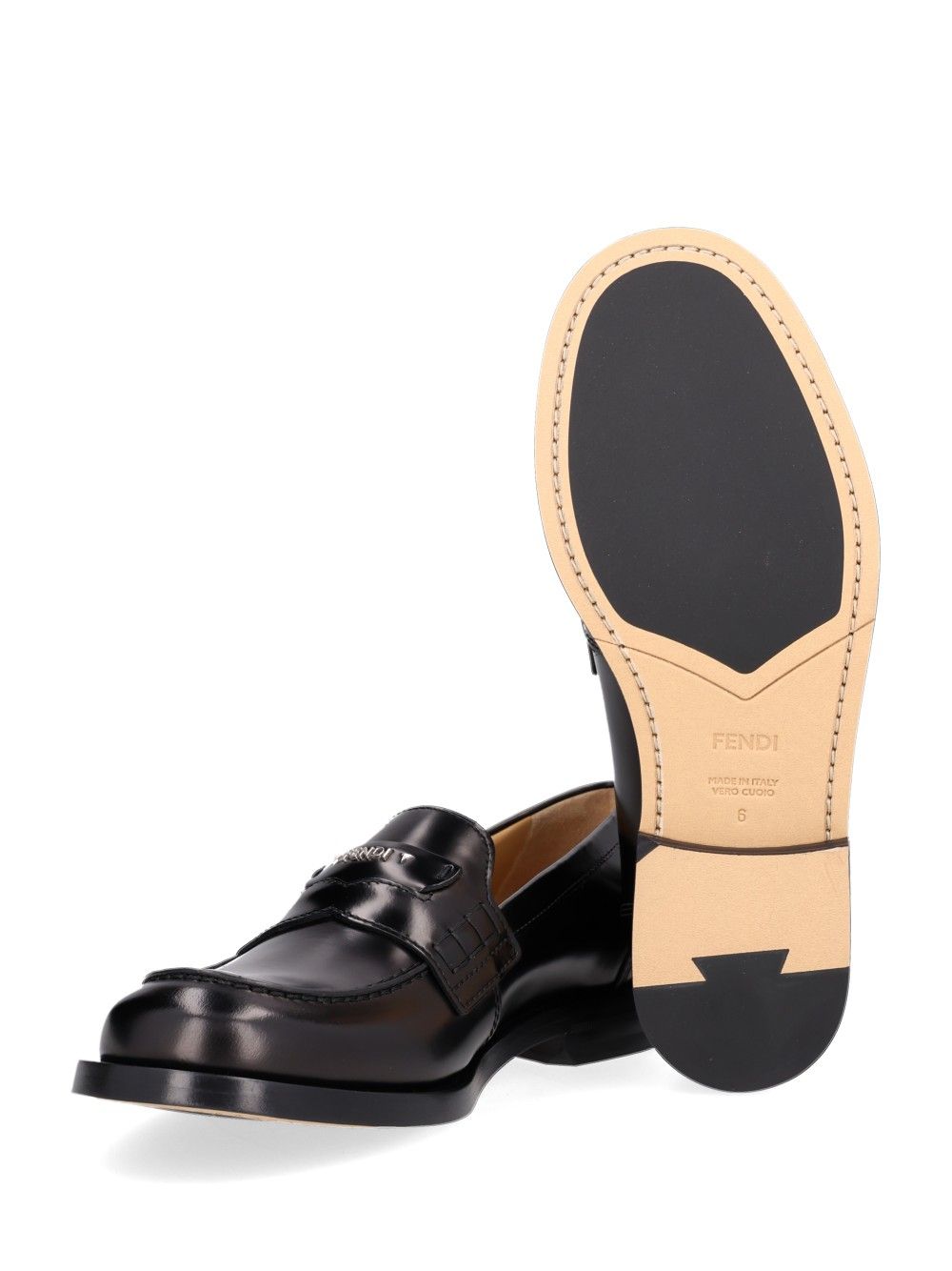 Fendi Fendi Ateneo Moccasin Scarpe basse - Black | 55ced2cb9fdafbee4f1c6da73b48c183a7135978