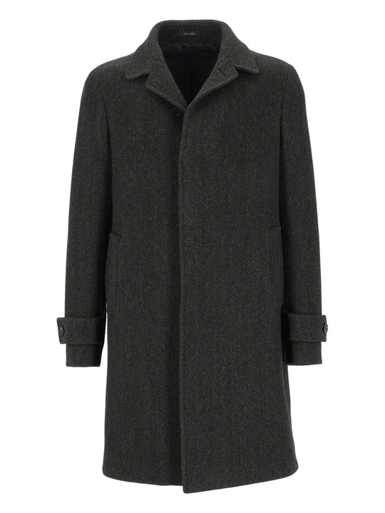 Cappotto Abbot.Coperta Resca 100 Lana Coats Green