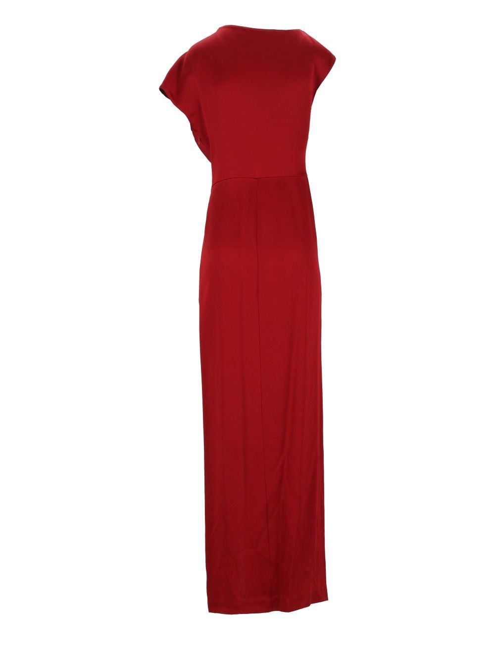 Federica Tosi Abito Lungo Con Spacco Raso Unito Dresses - Red | 33021327afa6c69e0579eef078fa86a18d60de95