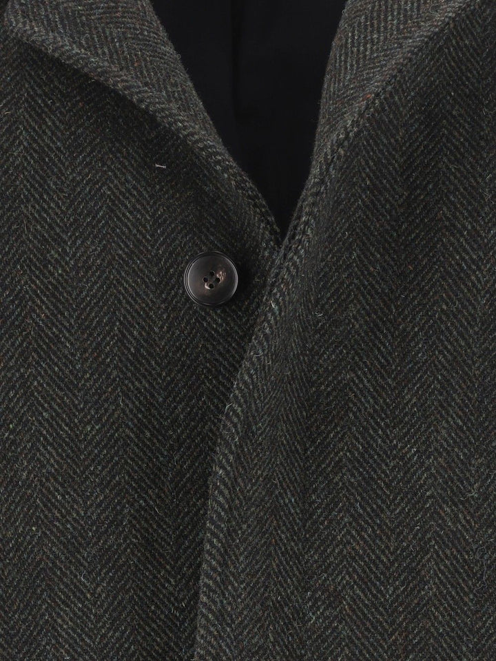 Al Duca D'Aosta Cappotto Abbot.Coperta Resca 100  Lana Coats - Green | 9708bb0a7a9e820e0958ebcd8b13f83d86a2c1b3