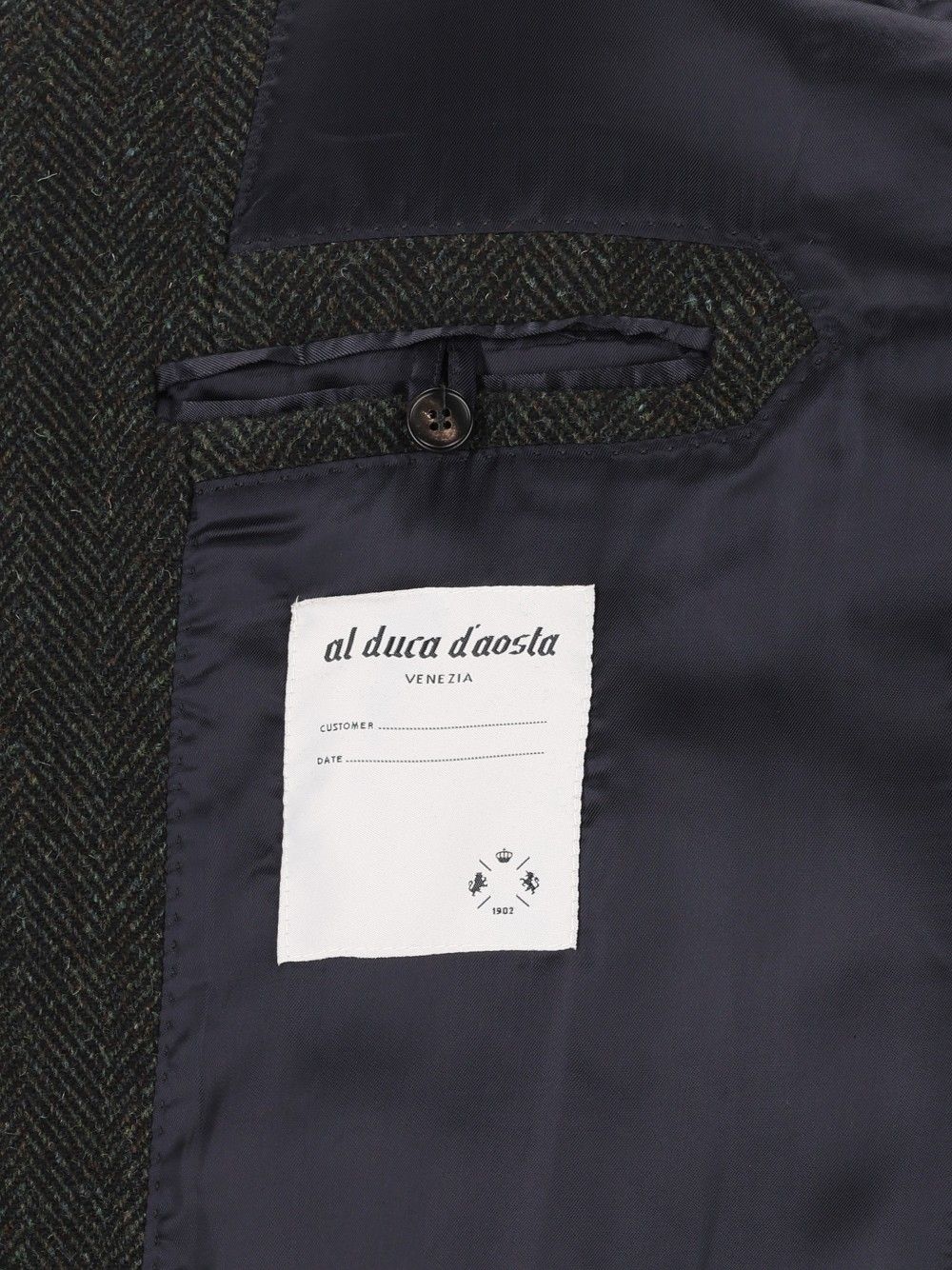 Al Duca D'Aosta Cappotto Abbot.Coperta Resca 100  Lana Coats - Green | 7f27dc35c7096976c91e317d3cee64c9e7bb171a