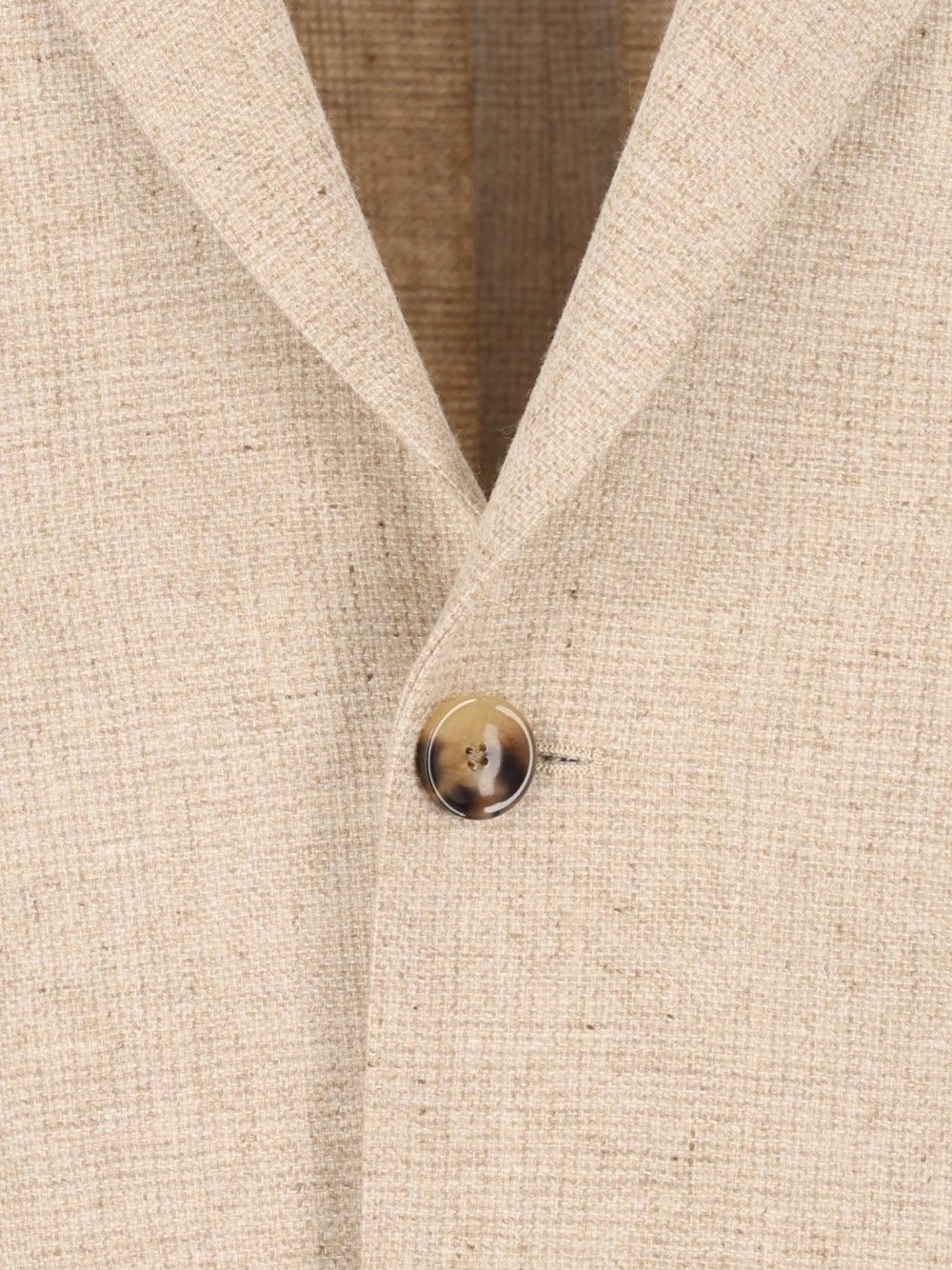 Al Duca D'Aosta Unlined Prince Of Wales Fusion Blazer Jackets - Beige | ce82f74521ecacaf9655e57bf8ed75b035d897f4