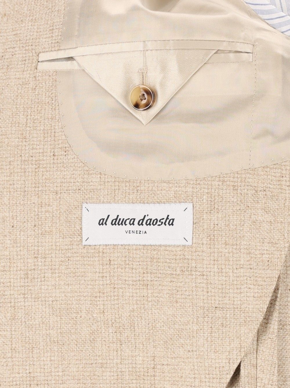 Al Duca D'Aosta Unlined Prince Of Wales Fusion Blazer Jackets - Beige | 646e55496d38cdb568bc1bd91eed9a2a7e32ec59