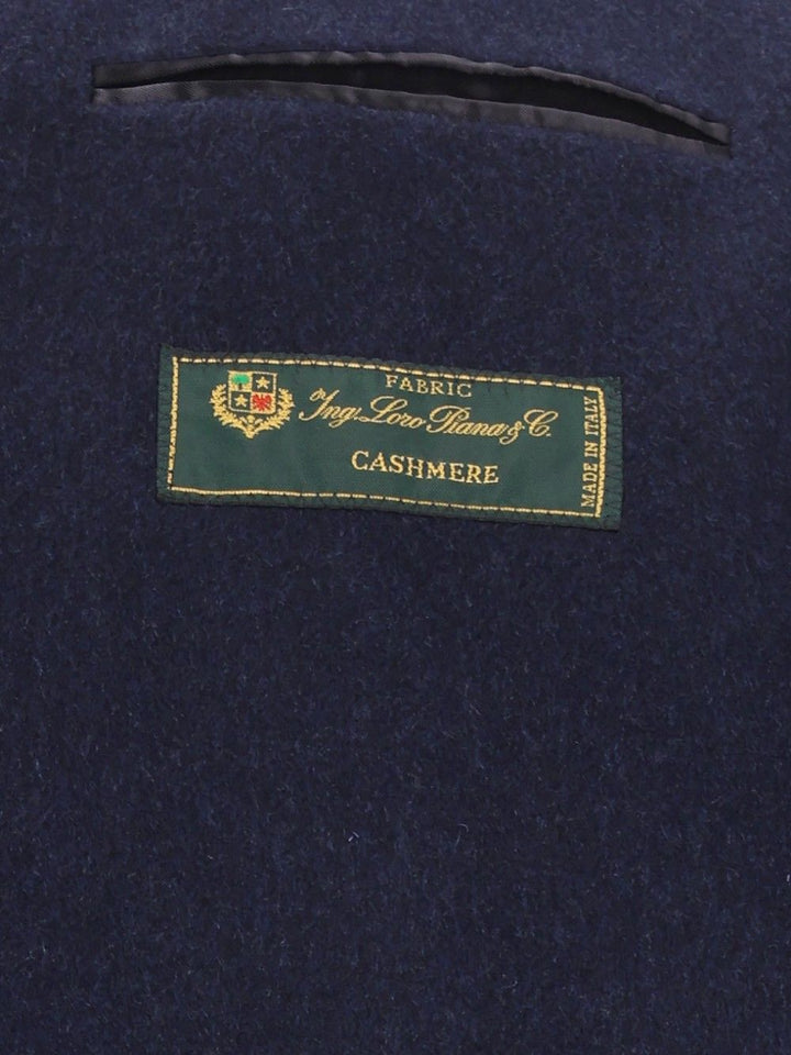 Al Duca D'Aosta Loro Piana Short Cashmere Coat Coats - Blue | f831d9d729502d8bf9488c50005b70cb1ac71c8e