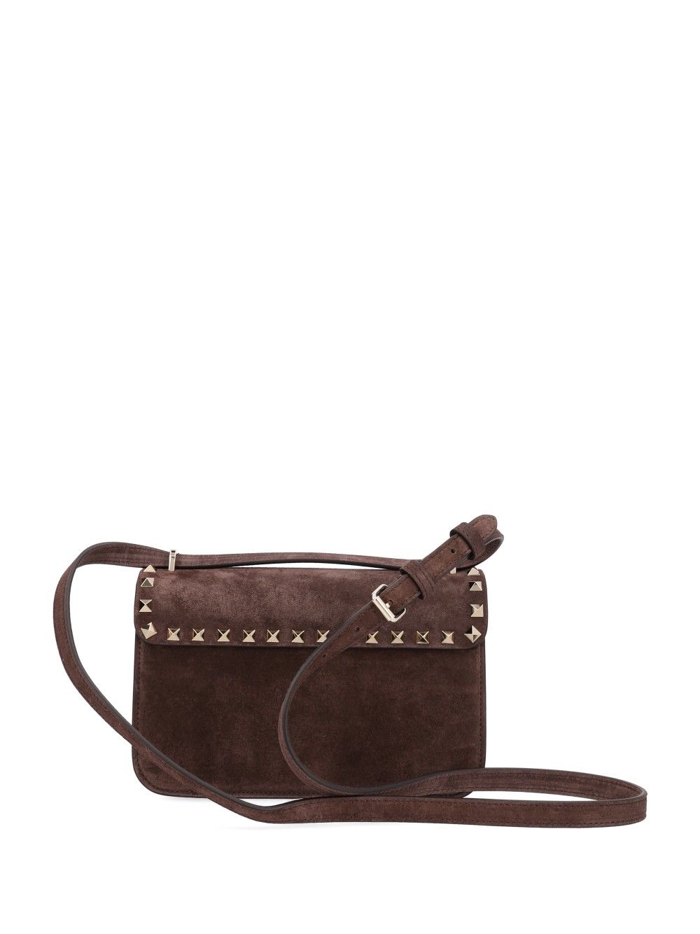 Valentino Garavani Small Rockstud Bag Crossbody Bags - Brown | 45edc61237129419d650c4c336b8052bf92bda6a