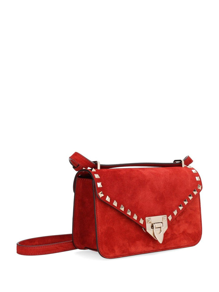 Valentino Garavani Small Rockstud Bag Crossbody Bags - Red | 54b9ea4bb4a3c1e822736a568496fb4c352ea54c