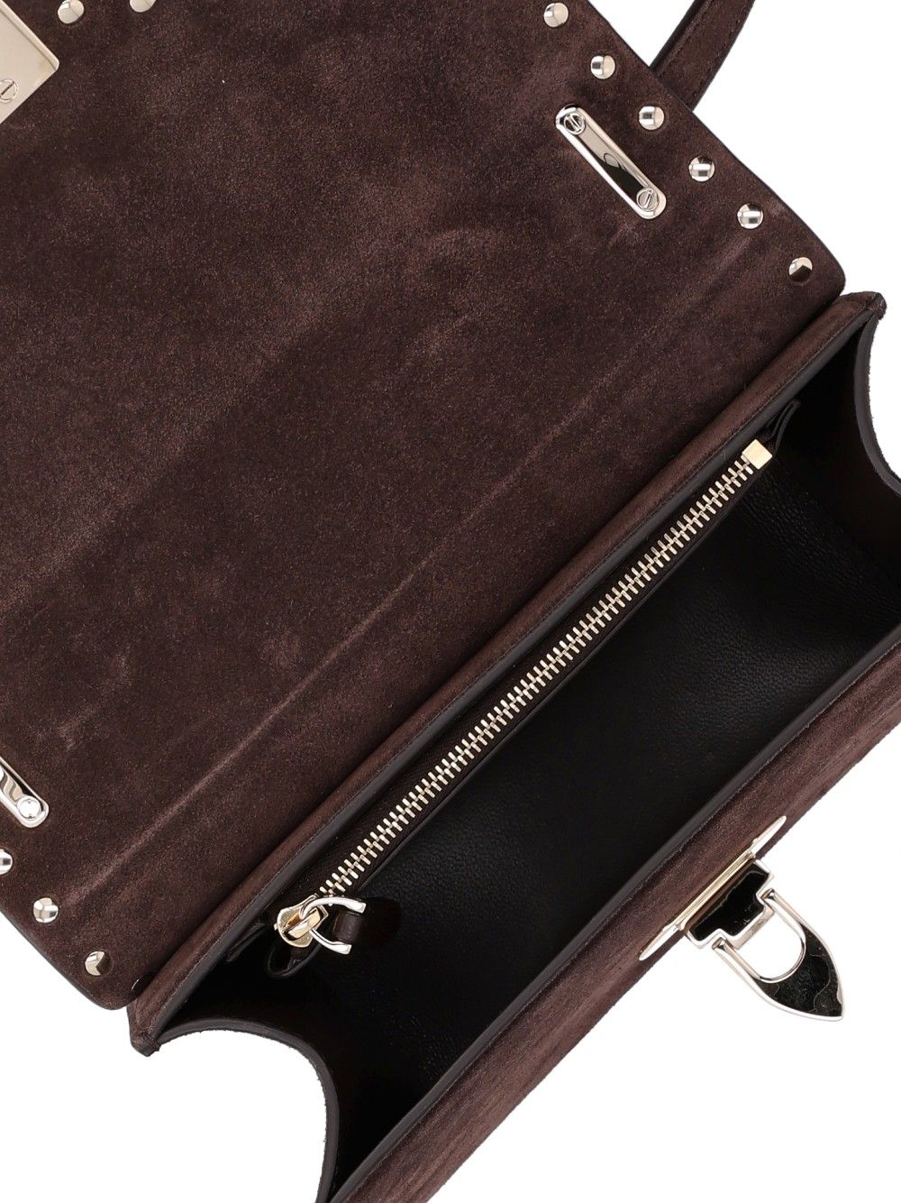 Valentino Garavani Small Rockstud Bag Crossbody Bags - Brown | 84b48e215698e3e4a731eba996d14cadb1329849