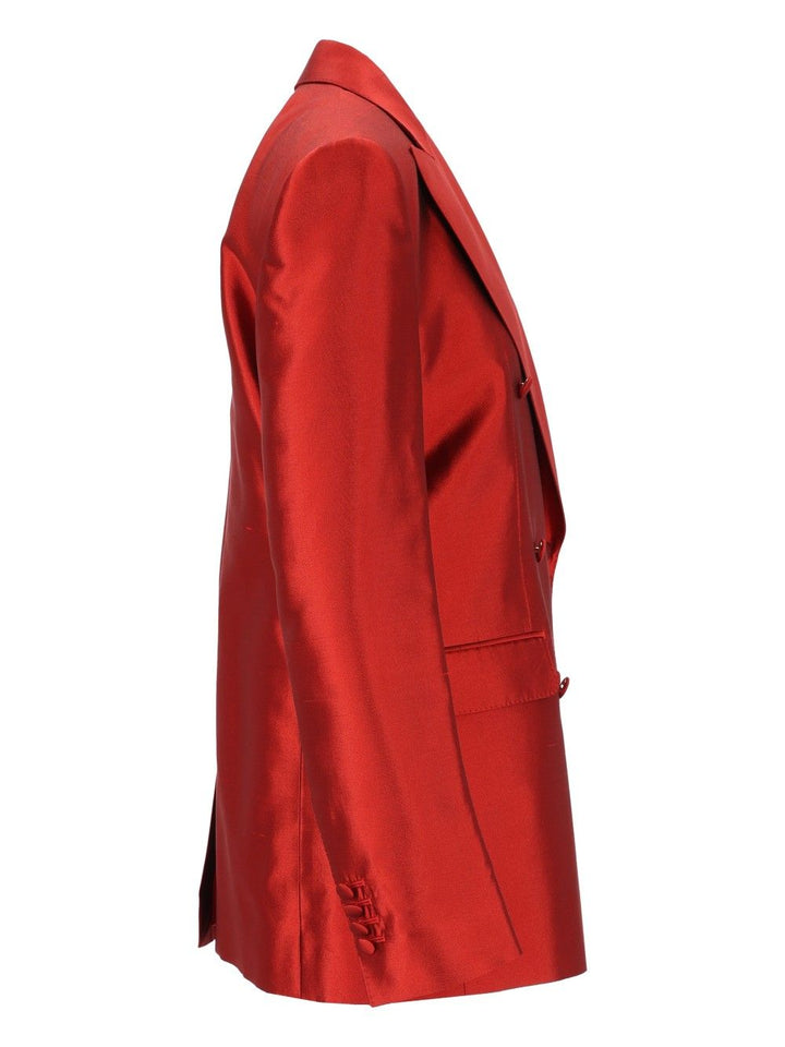 Dolce & Gabbana Double Breasted Blazer Jackets - Red | 7385e8f64b070a93cc7c95cd2ec9670eebc58c3c