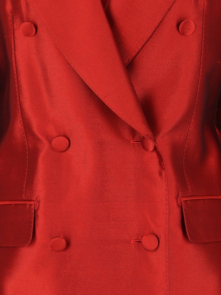 Dolce & Gabbana Double-Breasted Mikado Jacket Jackets - Red | ea60d1e0065e8327f8e4fed769517204e62f3009