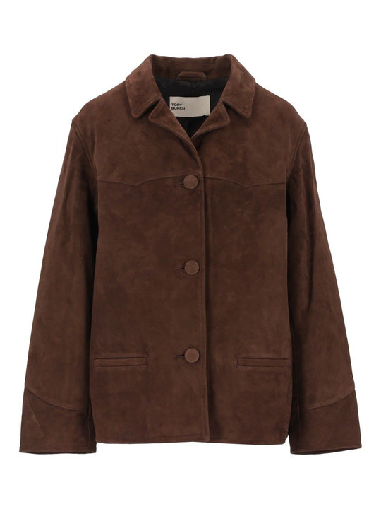 Suede Blazer Jackets Brown