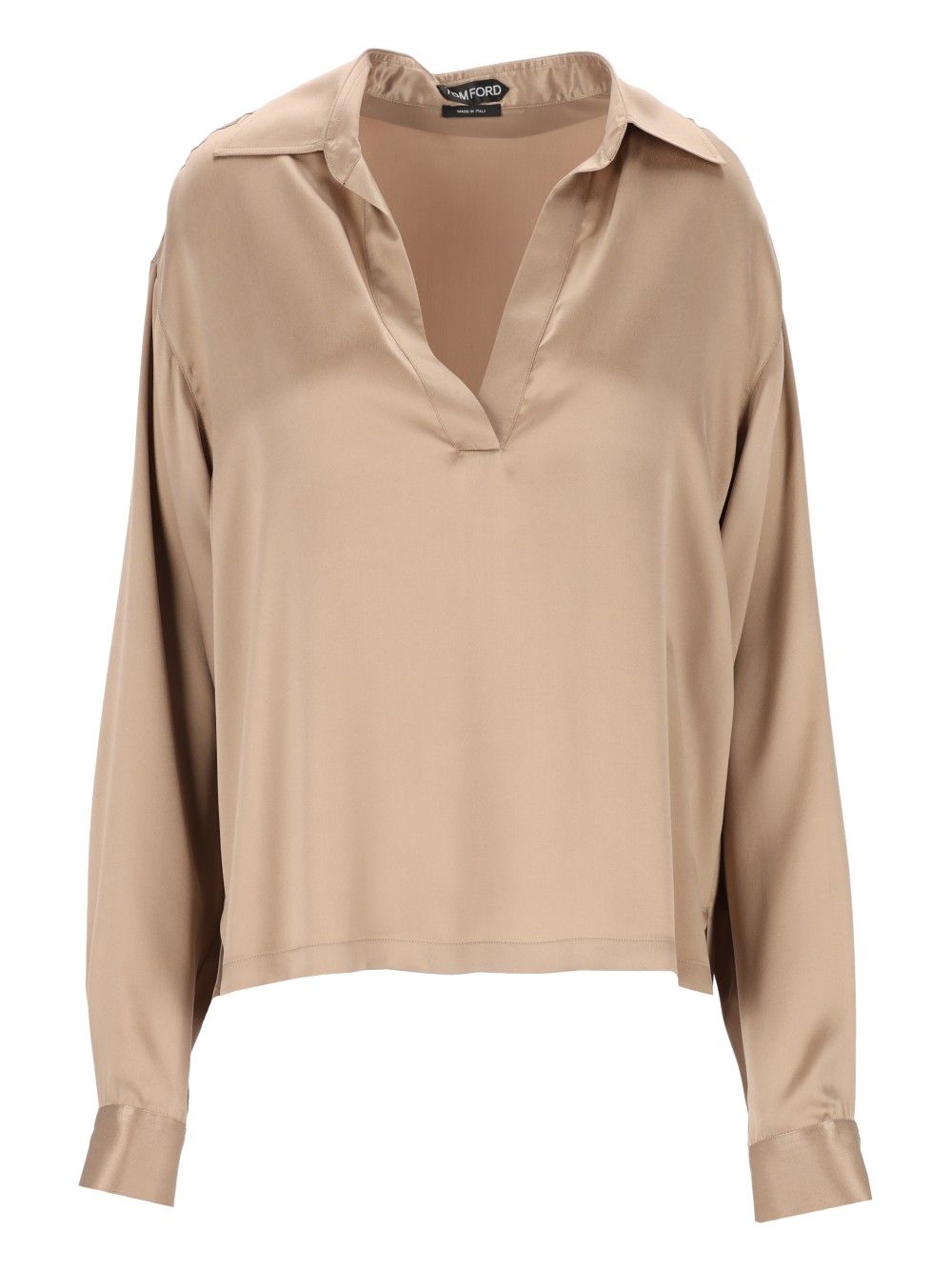 Tom Ford Soft Polo Shirt Shirts - Beige | 6936342e914a4eba8bb40700d43e1987b2eed057