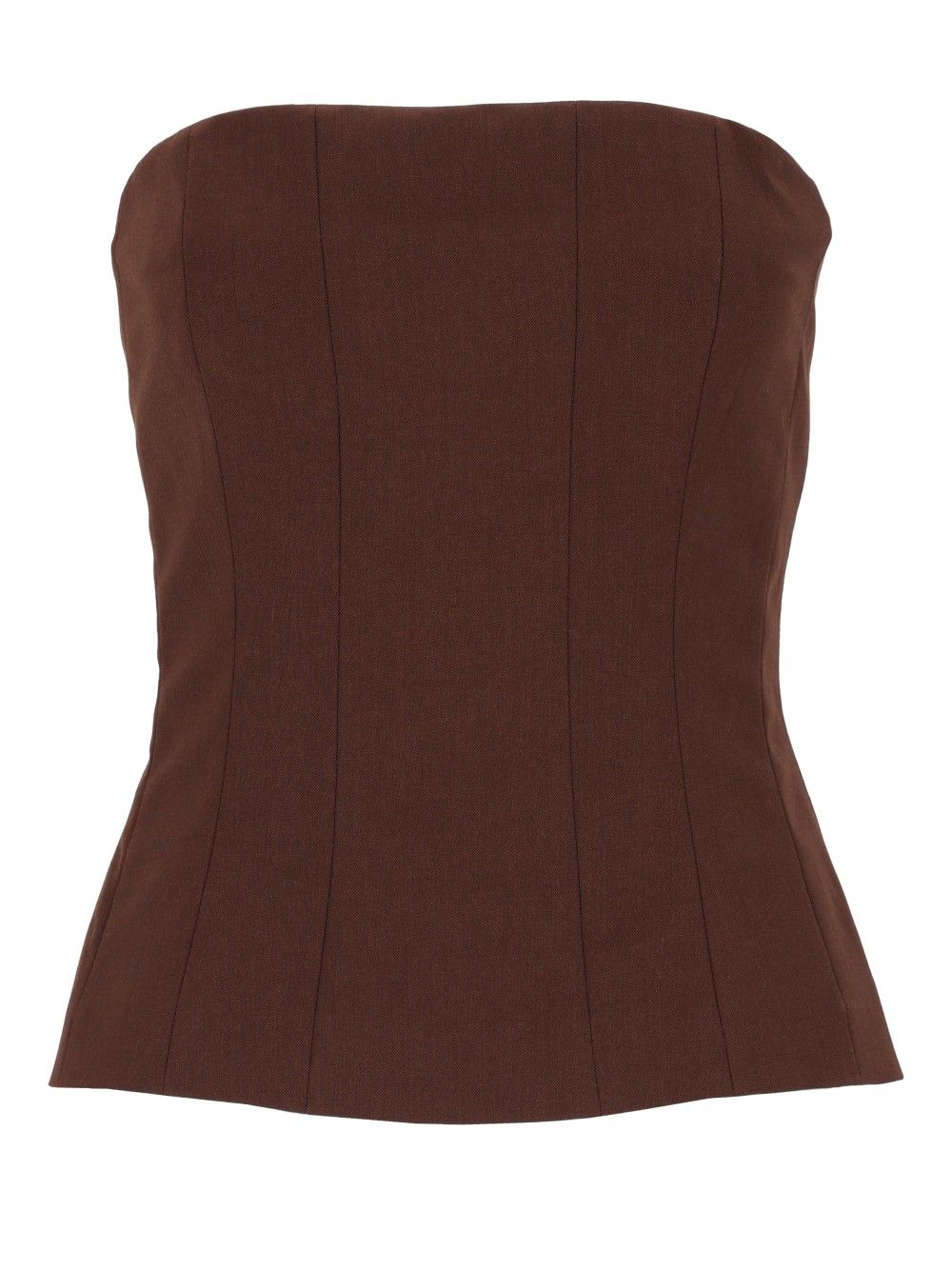 Federica Tosi Top Bustier Frescolana Tops - Brown | ec2254121bb1ccf5783d4dd80d473d791811e786