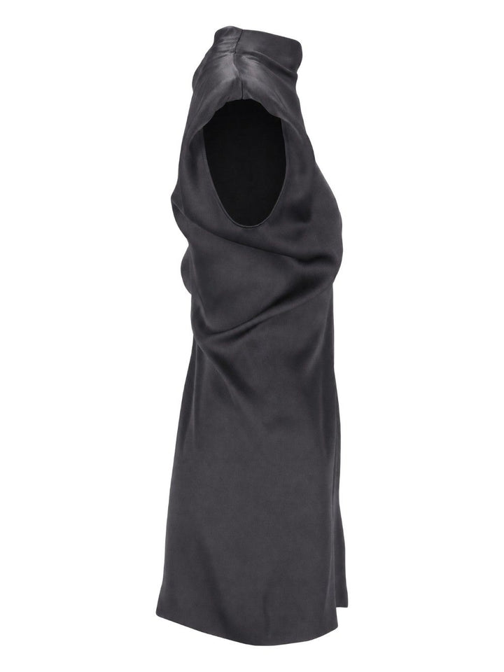 Federica Tosi Abito Corto Smanicato In Raso Unito Dresses - Grey | 16971bf69de87c942b64a0981a14f75a9de05519