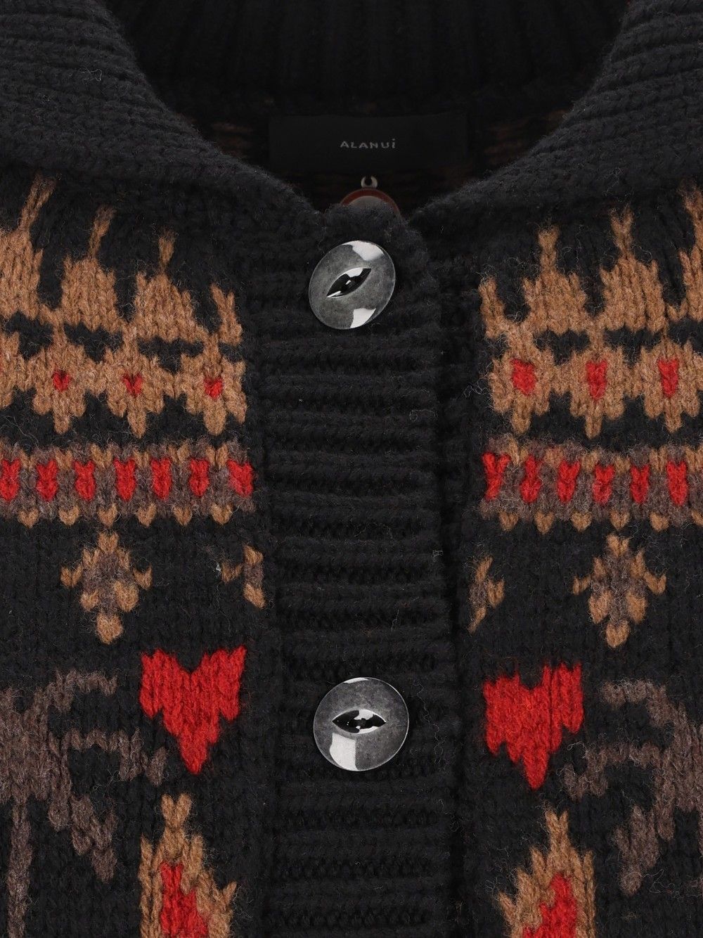 Alanui Sweet Winter Jacket Knitwear - Black | 5e8dd777ee18cdcba61ec1967f60c0f873d4092a