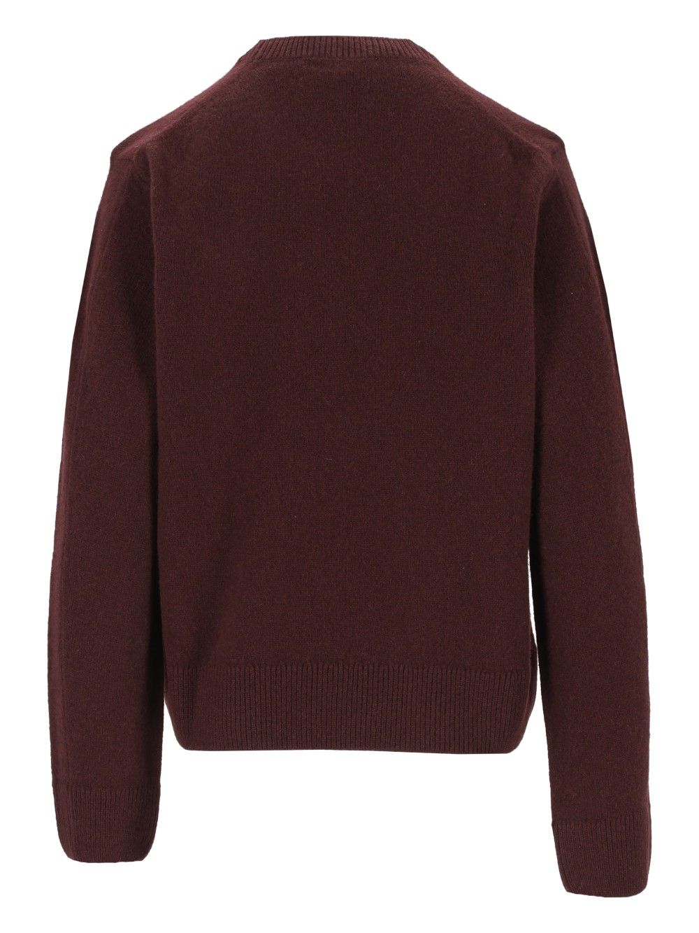Maison KitsunÉ Fox Head Lambswool Comfort Jumper Knitwear - Brown | 4bb7894fc1c7b1b3992fe017259509a7aad11826
