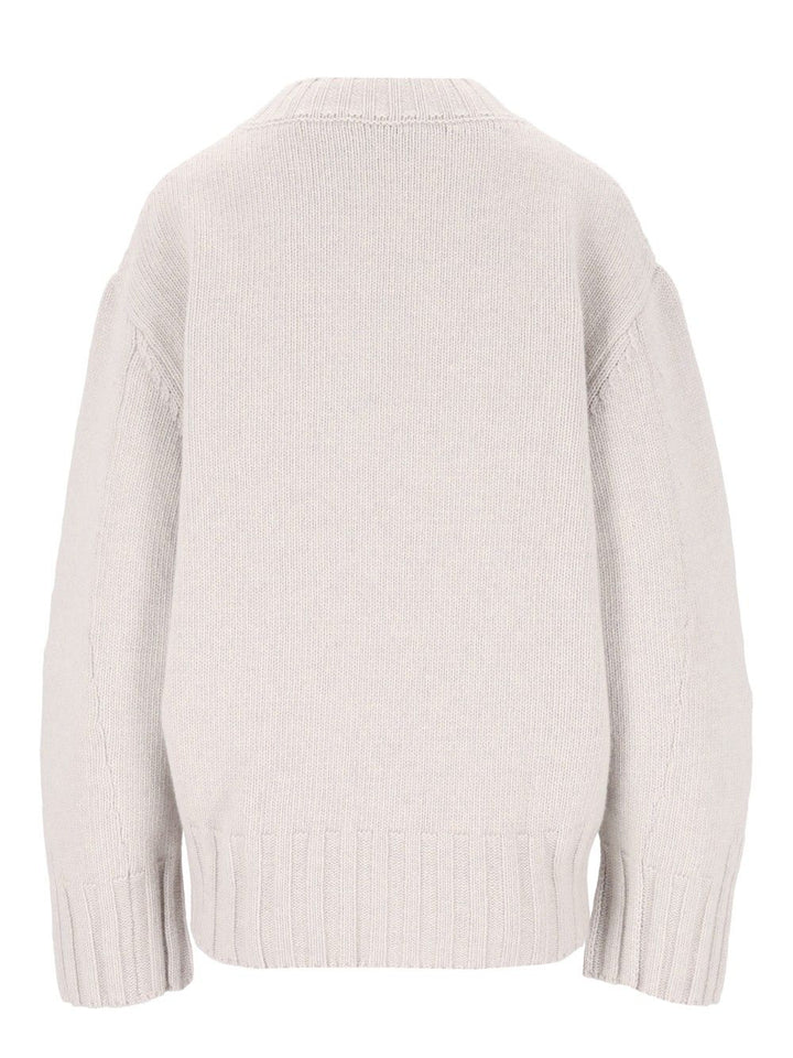 The Attico Crewneck Sweater Knitwear - Grey | f13f34d9b37f6b0e2bd6b052cfb45a18e5ae5a14