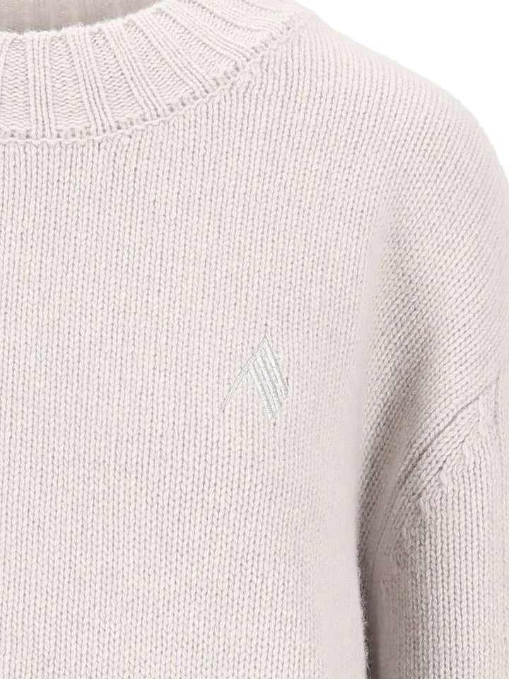 The Attico Crewneck Sweater Knitwear - Grey | f408ada821dea41a19208b4d773fc614bc2bcb30
