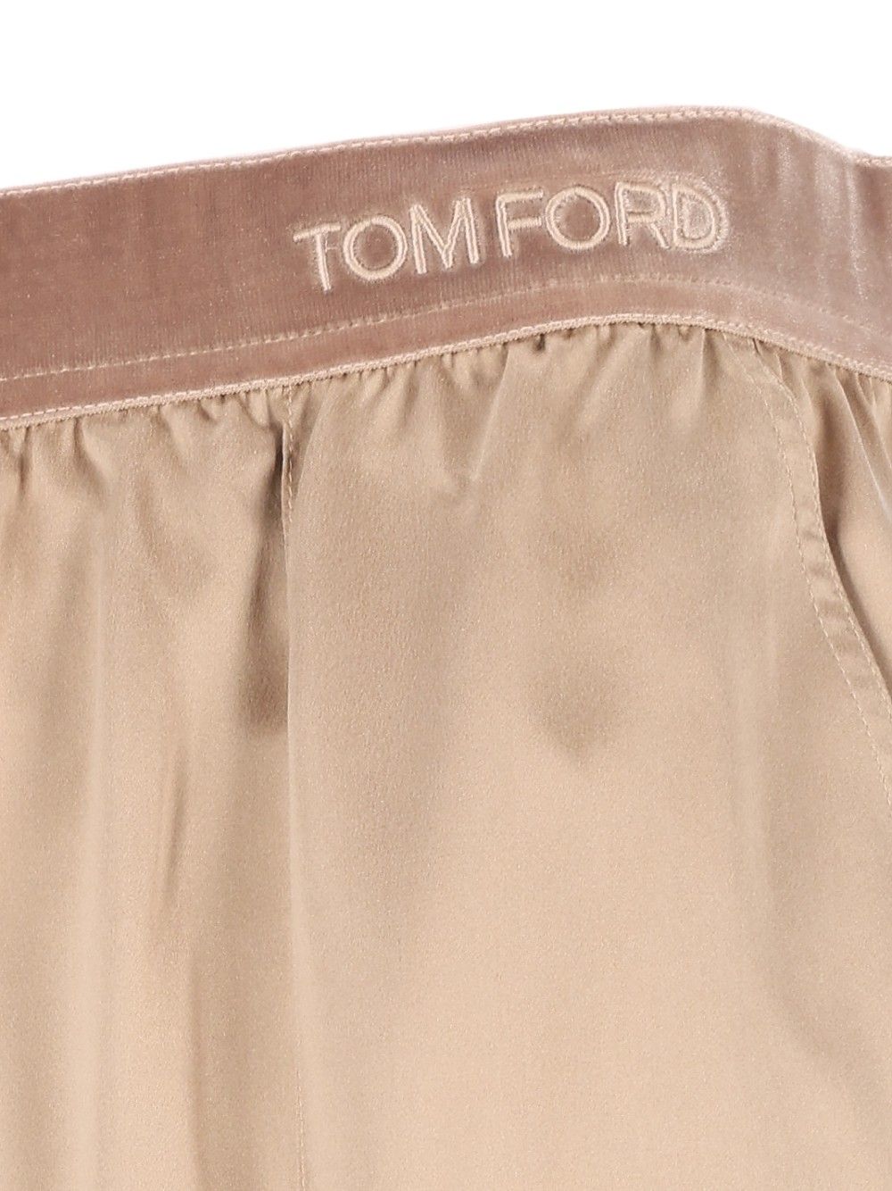 Tom Ford Peach-Feel Silk Satin Pj Pants Trousers - Beige | 4e182f9f786d40628d8ce83ace1564cc5ddd24cd