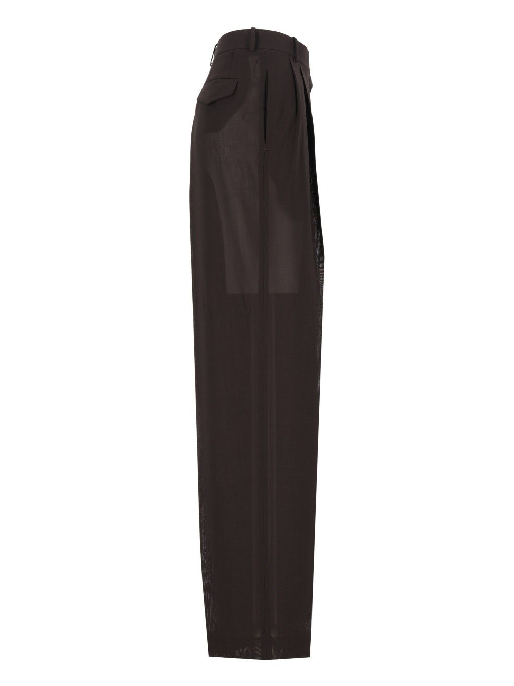 Tom Ford Light Virgin Wool Tailored Wide Leg Pleated Straight Pants Trousers - Brown | 85bc4b8faa06754ae2804ac9406dcbe48c7c35d0