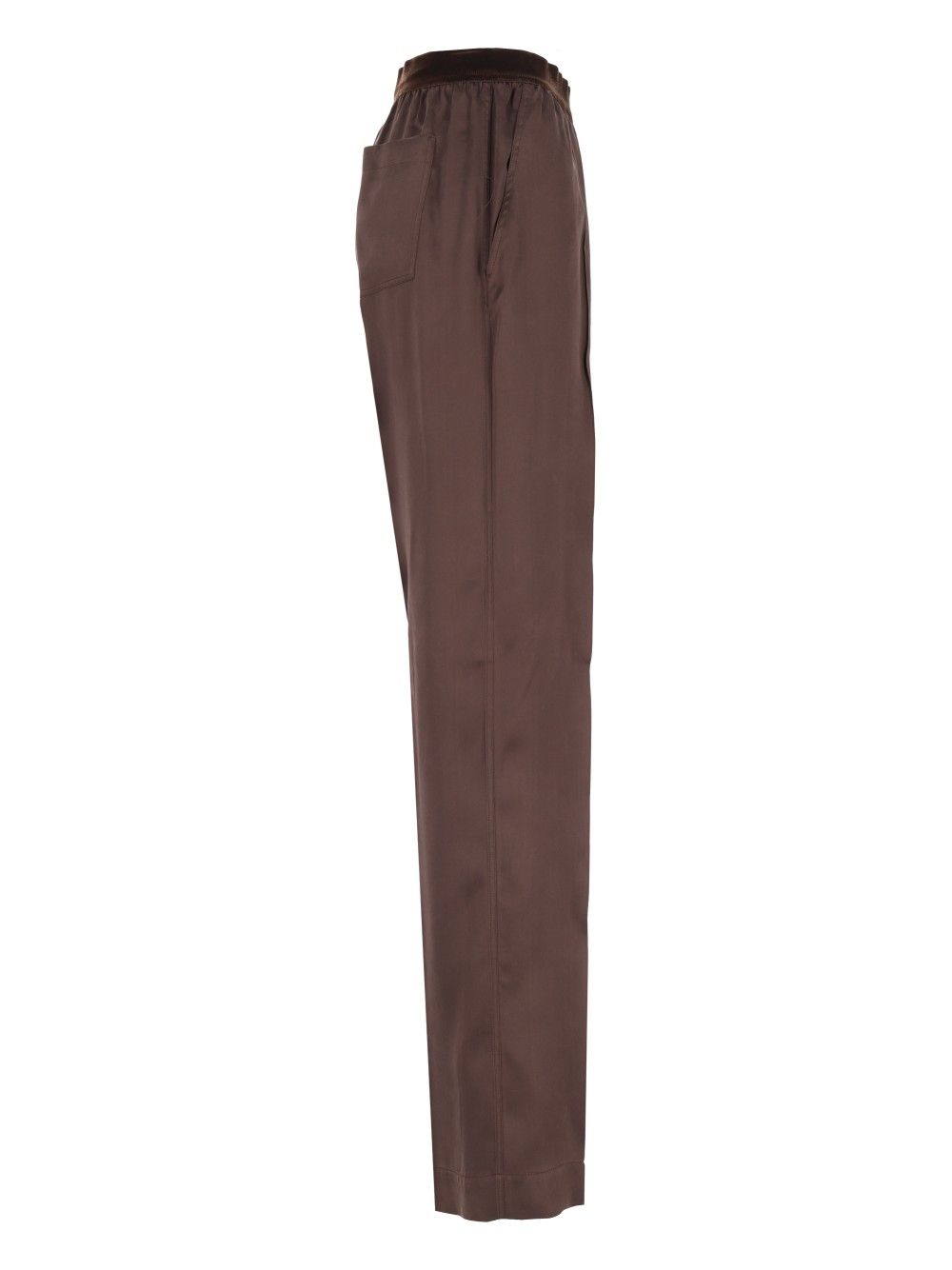 Tom Ford Peach-Feel Silk Satin Pj Pants Trousers - Brown | 424837455e61aa579769e1943b0f8c529177002b