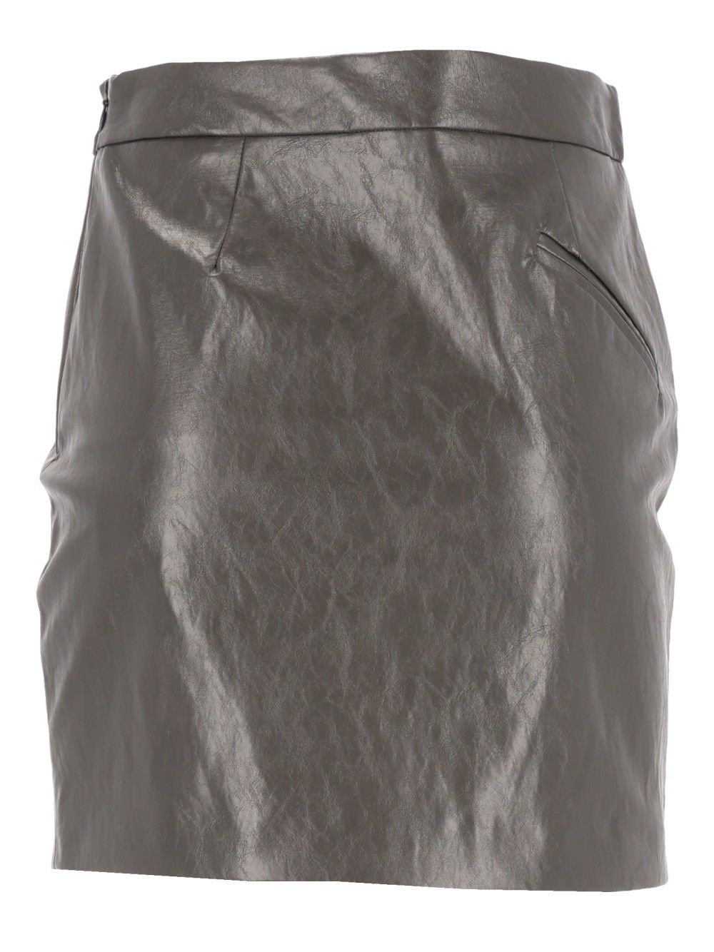 Federica Tosi Minigonna Asimmetrica Pelle Metallo Skirts - Grey | d92c5e74ae05c836d110593d0c255ec58936dbb7