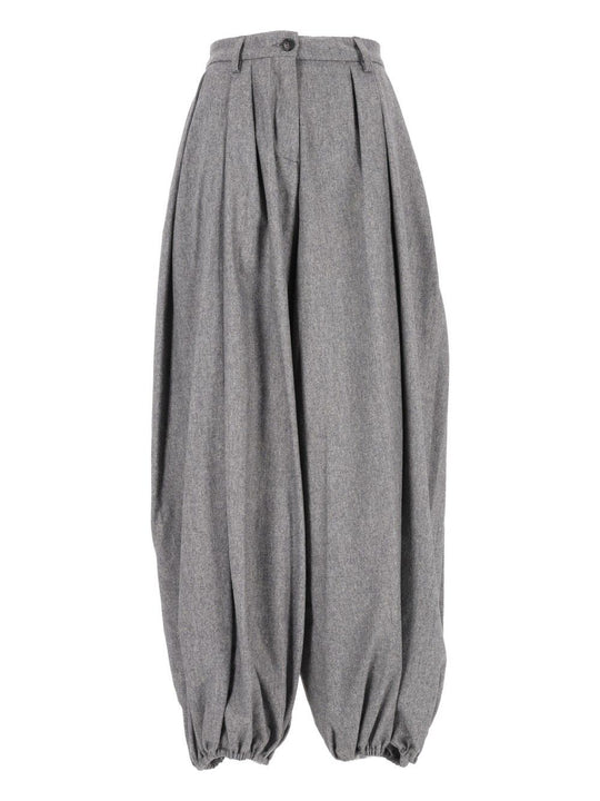 E-Dilan 3126 W0234 Flanella Misto Lana Trousers Grey
