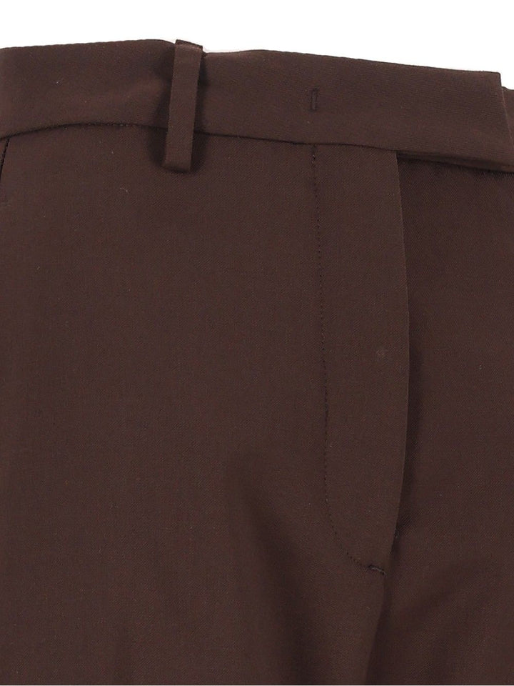 Thelatest E-Dina 3122 W0206 Misto Lana Trousers - Brown | 7502f4dace8cf19d020034daacf53bdd7b33abef