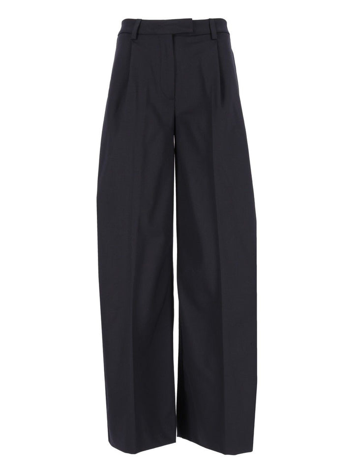 Thelatest E-Deva 3118 W0206 Misto Lana Trousers - Blue | d91e02d3a71173315eda4fb371b4a323f81af0a6
