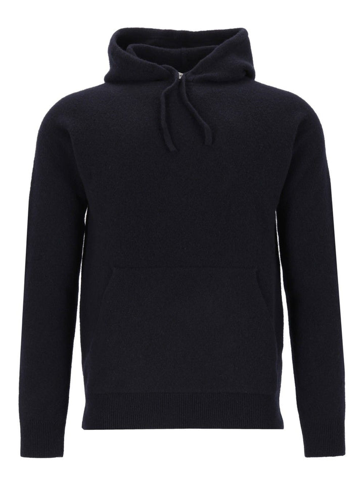 Al Duca D'Aosta Felpa Cappuccio 93 Lana 6 Pa 1 Elastan Knitwear - Blue | d7ae491cf067dd833412b4d6b45c43b5b1957c46
