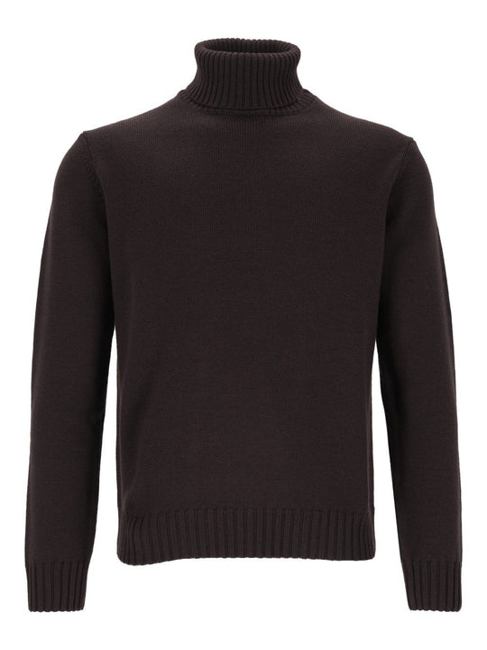 Maglieria Giro F5 100 Merinos Knitwear Brown