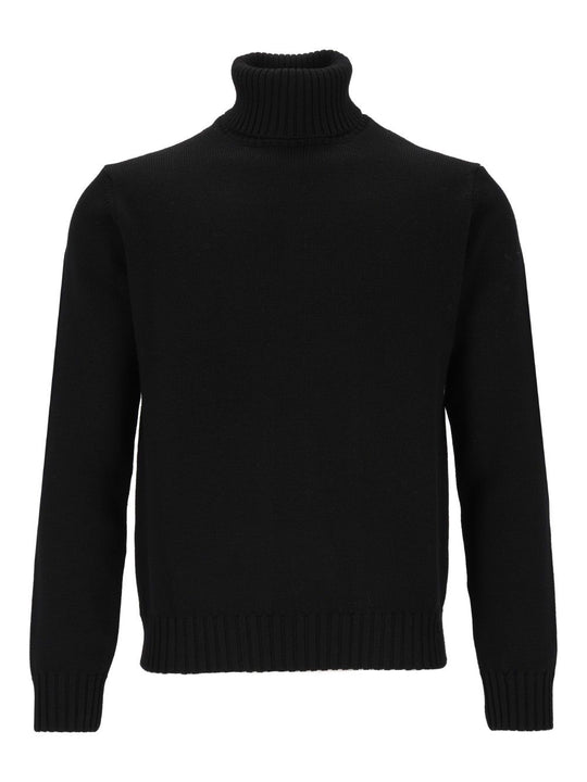 Maglieria Dolcevita F5 100 Merinos Knitwear Black