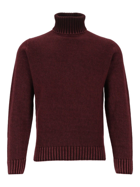 Maglieria Dolcevita F5 90 Tinto Capo Lana 10 Cach Knitwear Bordeaux