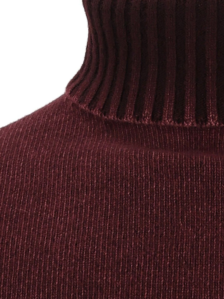 Al Duca D'Aosta Turtleneck Sweater Knitwear - Bordeaux | 6b5bd9de11b45b9a75952717af4d45997c7fa33d