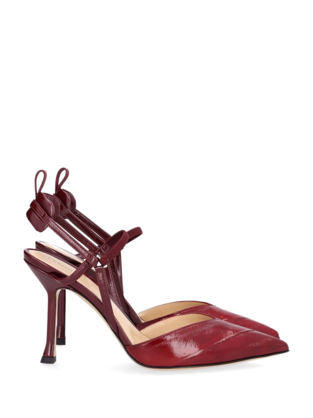 Fendi Very Colibrí  Slingback Pumps - Bordeaux | 6363395d184465759d7ff18f0d0ab09e08a7c1a2