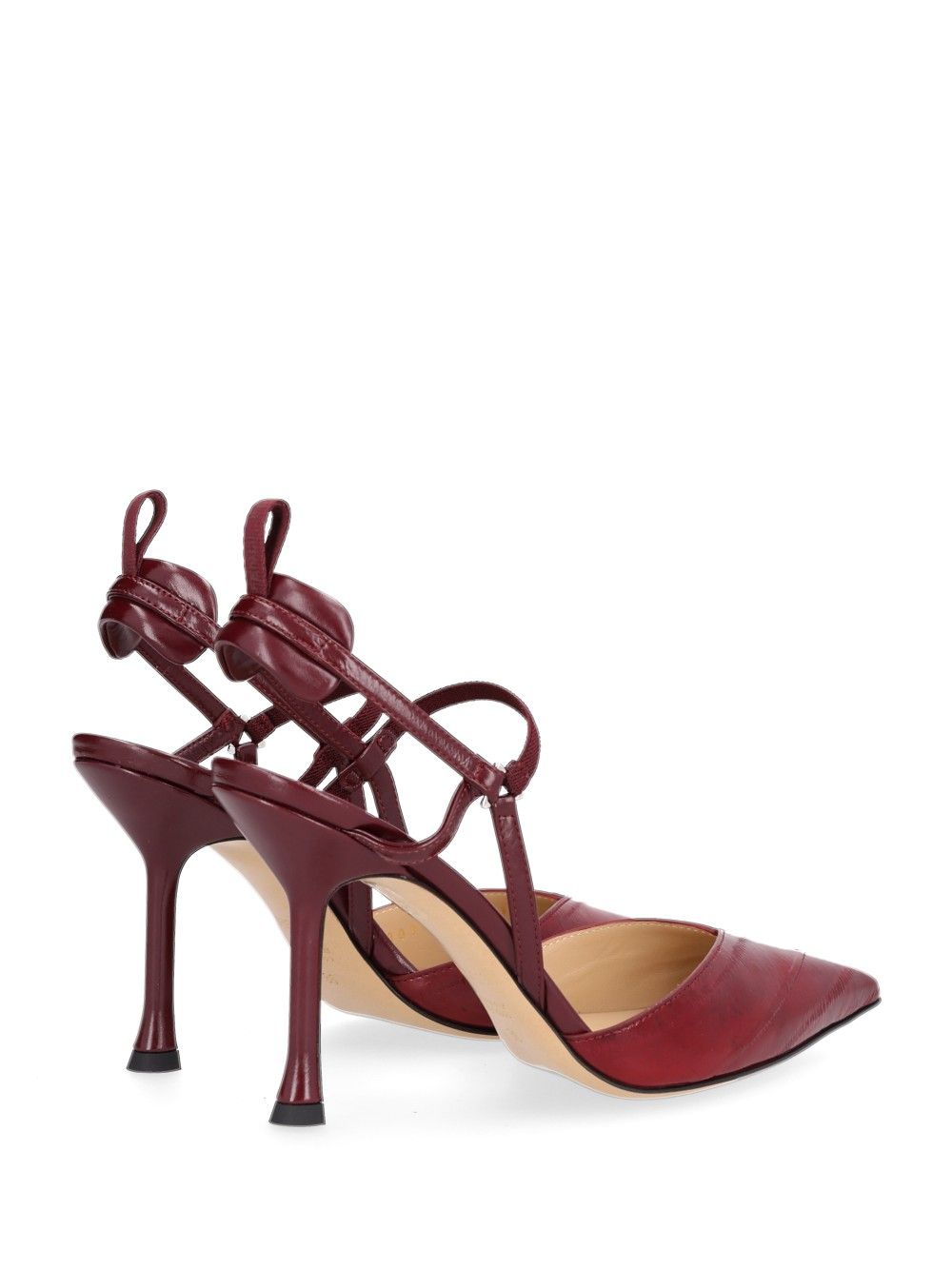 Fendi Very Colibrí  Slingback Pumps - Bordeaux | 1c8eb42bfaafd5477fbd18d7e73d4a2f01b6caf7